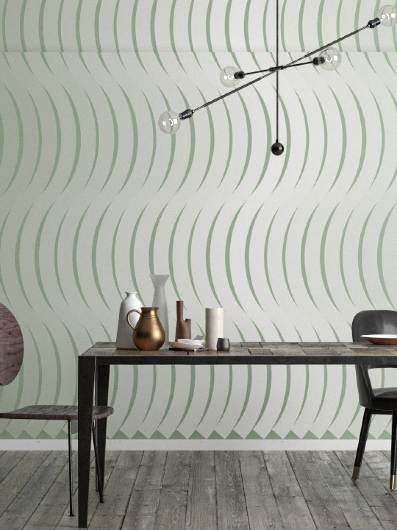 Wave Curton greygreen - View 1