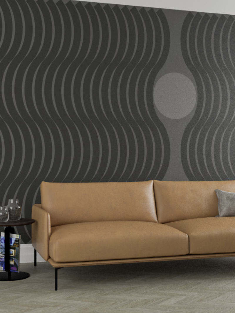 Wave grey-blackgrey - View 1