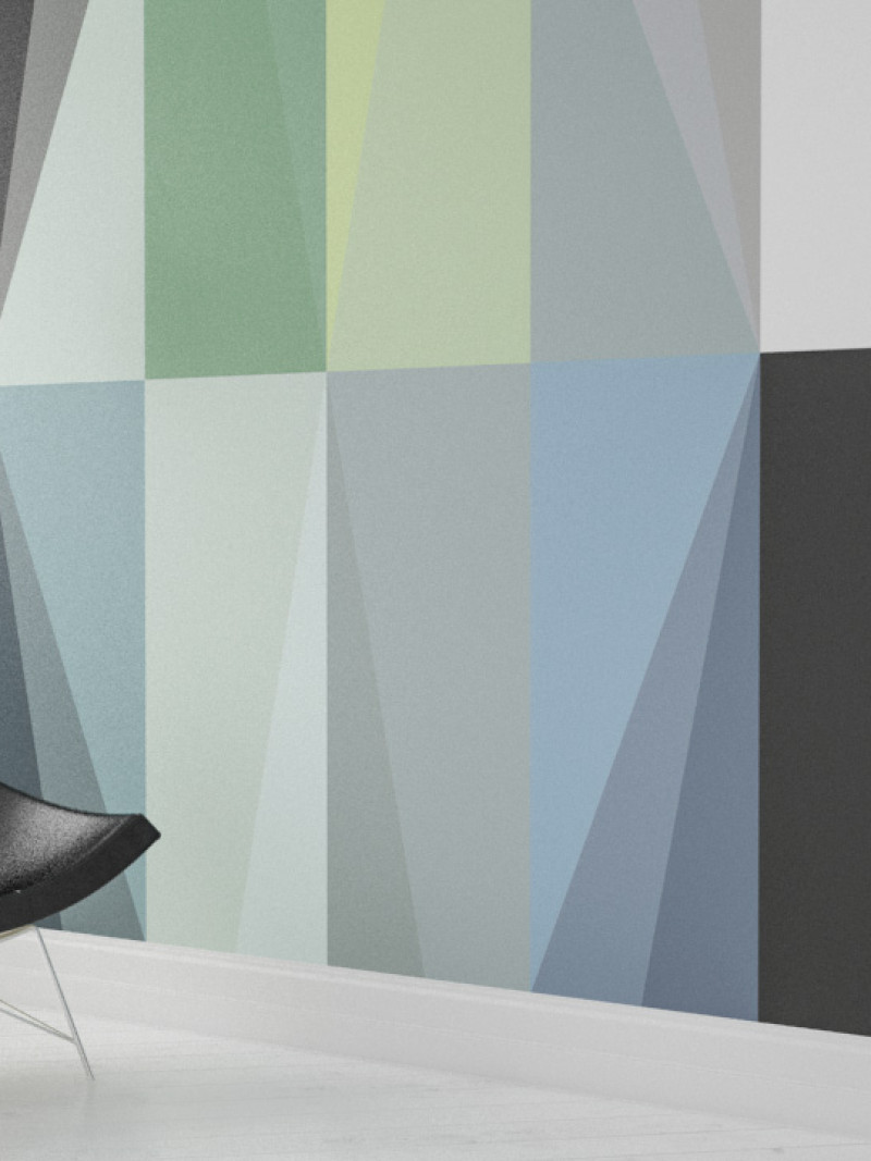 Gem Stone Rhombus black-green-bleu - View 1