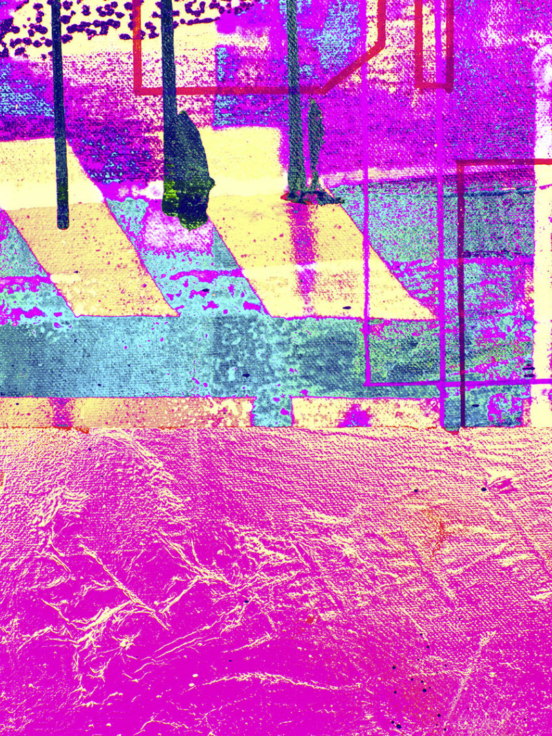 Alleys Rainy pink-yellow - Thumbnail View 1