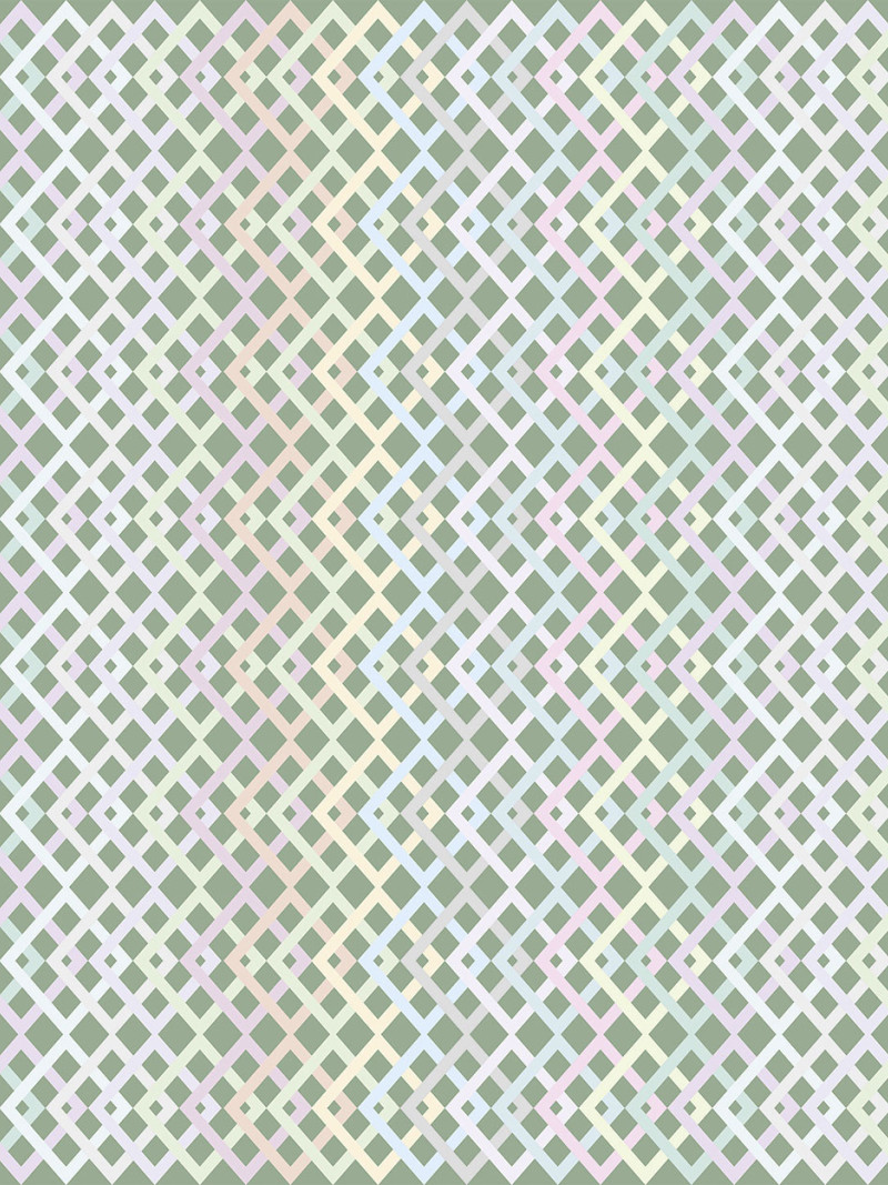 Structure Rhombus greygreen-pastell - Thumbnail View 1