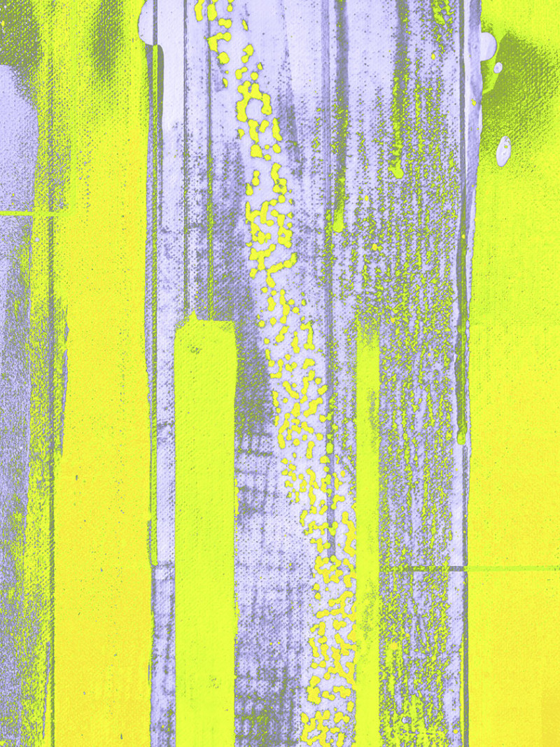 Straight Upright yellow-bleu - Thumbnail View 1