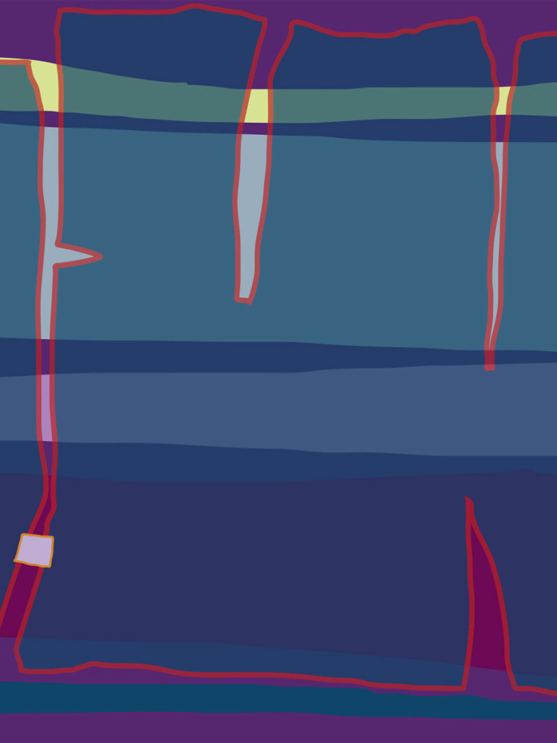 Composition 4 lila-petrol - Thumbnail View 1