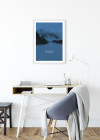 Word Lake In Motion Blue