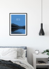 Word Lake Hush Blue