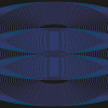 Eyes Wide Open Trio violett-bleu-black