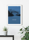 Word Lake In Motion Blue