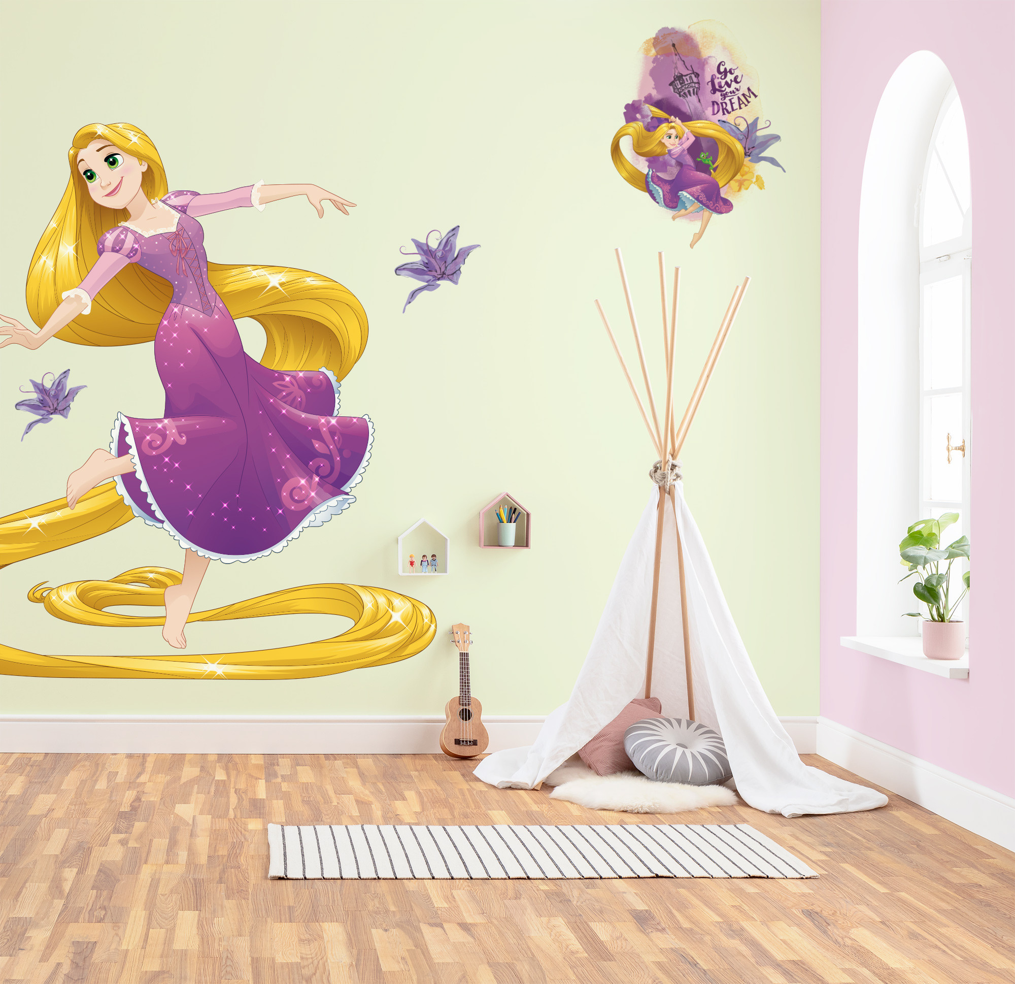 Adesivi murali Rapunzel XXL della Komar®, Disney
