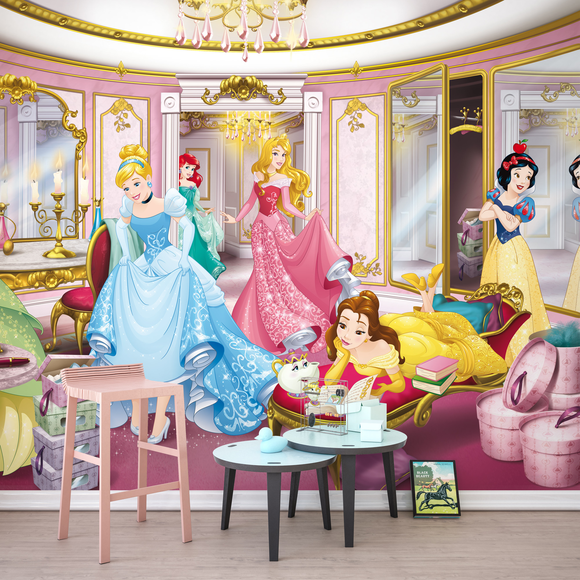 Carte da parati fotografiche Tappezzeria fotografica su carta Disney  Princess Mirror della Komar®