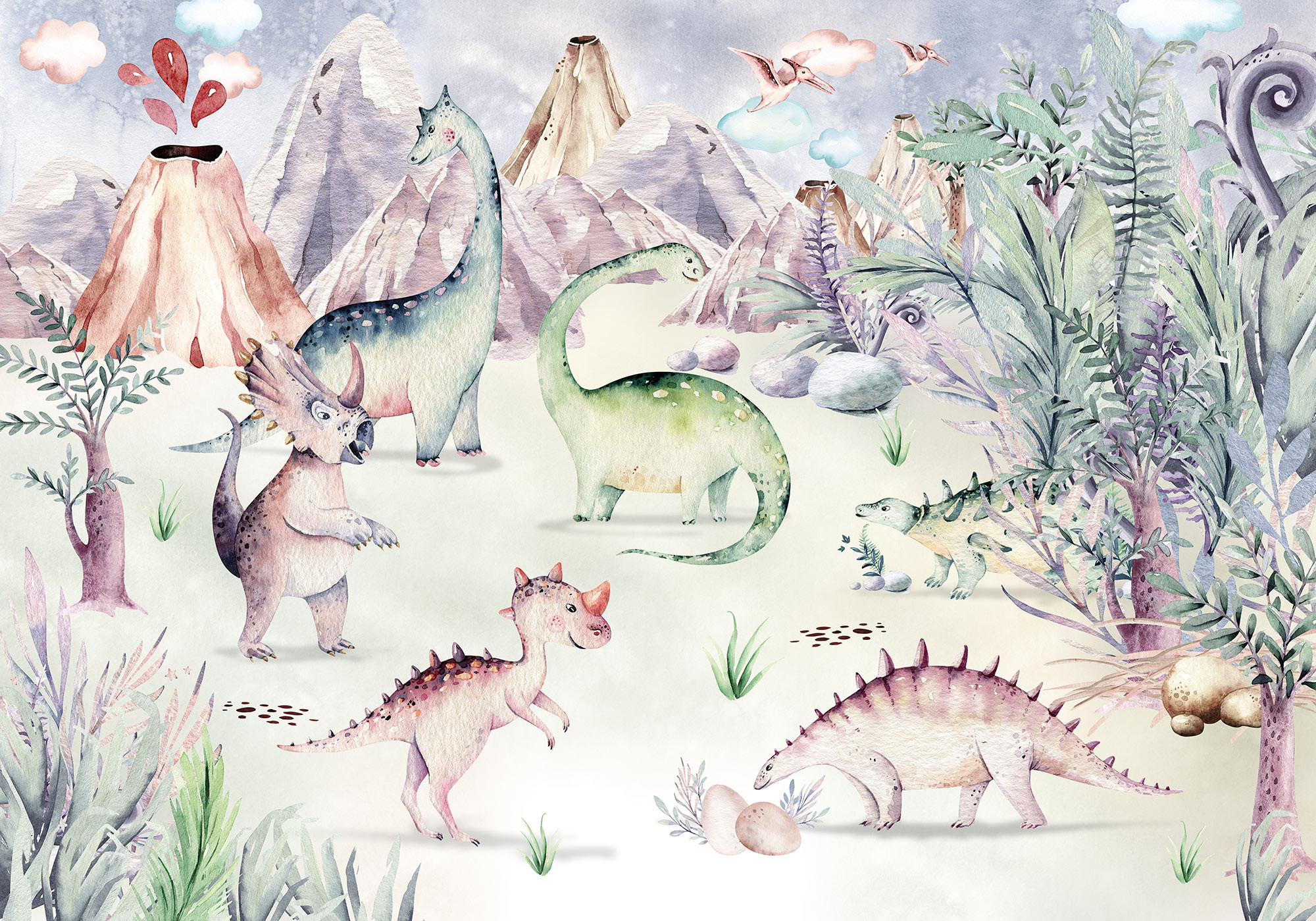 DINO Adesivi murali Dinosauri per bambini / preistoria