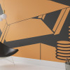 Perspective Table orange-black - View 1