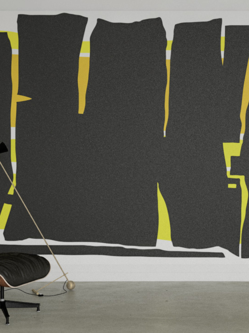 Composition 4 yellow-black - View 1
