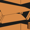 Perspective Table orange-black - Thumbnail View 1