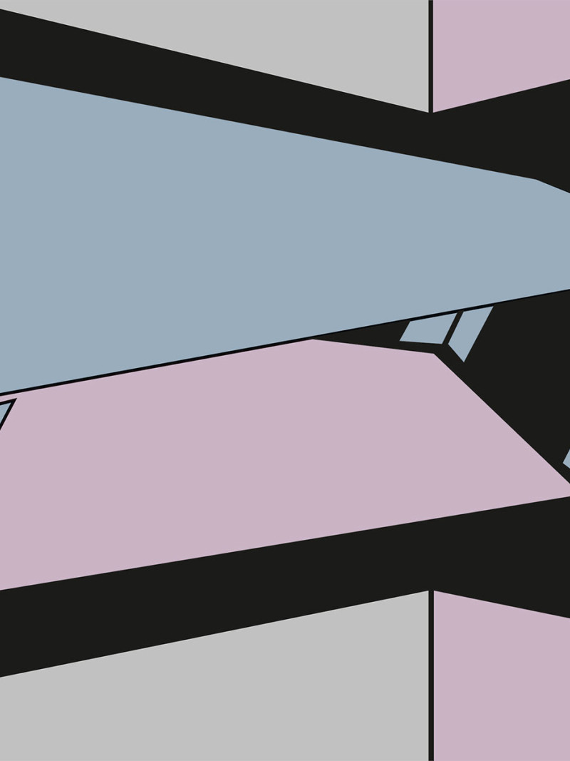 Perspective Table bleu-grey-rose - Thumbnail View 1