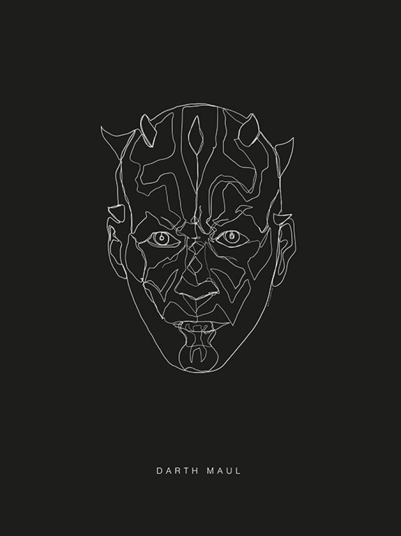 Star Wars Lines Dark Side Maul - Thumbnail View 1