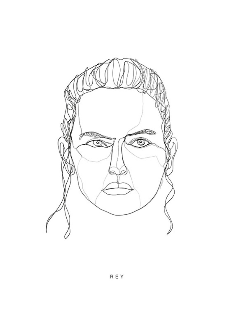 Star Wars Classic Force Faces Rey - Thumbnail View 1