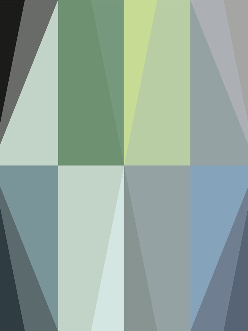 Gem Stone Rhombus black-green-bleu - Thumbnail View 1