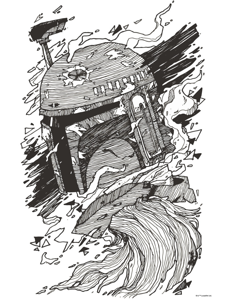 Star Wars Boba Fett Drawing - Thumbnail View 1