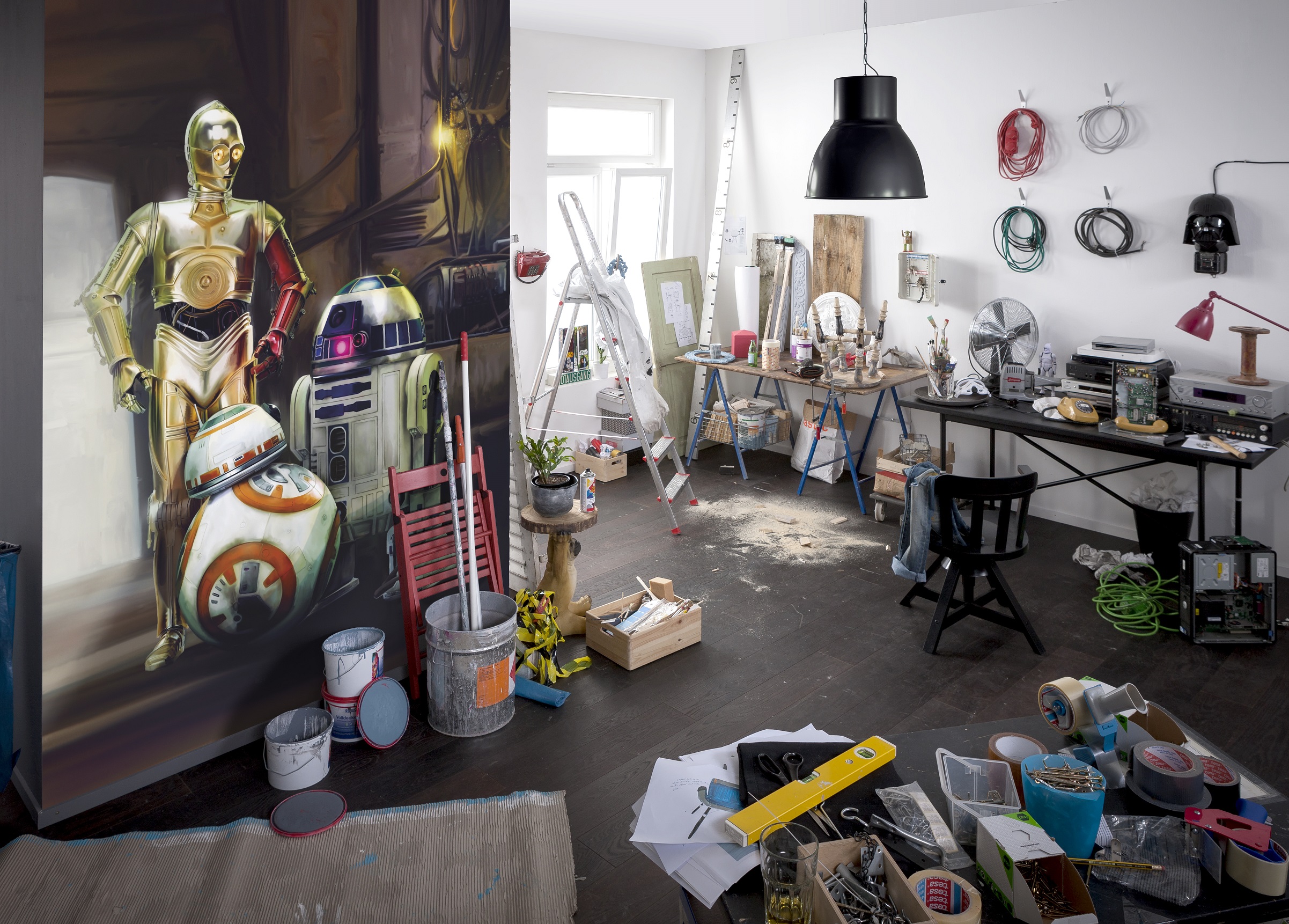 Komar Papier Peint droïde Star Wars Le Réveil de la Force 254X184 CM