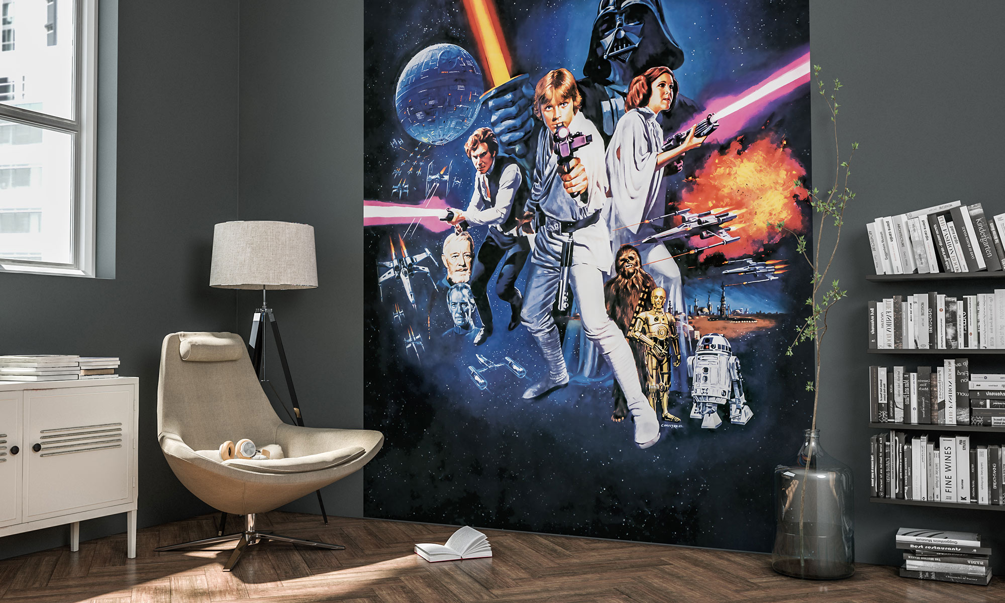 Graz Design Adesivo Murale Giungla 135x120 Cm – 3 Fogli PVC Opaco Per Cameretta E Soggiorno - 5