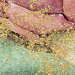 Glitzer Gold Pastellgrün und Rosa - View 1
