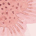 Pink watercolour painting - View 1