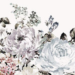 White flowers painted - View 1