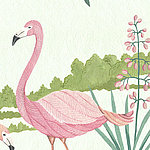 Ein rosa Flamingo