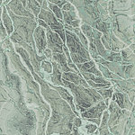 Fine marble look in sage green - View 1