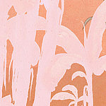 Abstract motif in orange-pink