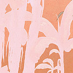 Motif abstrait orange-rose - View 1