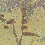 Abstract drawing in ocher and brown - View 1