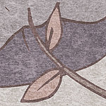 Blätter auf mattiertem Hintergrund