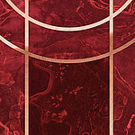 Dark red marble optic with golden stripes