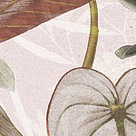Rosa Hintergrund mit grünem Blatt - View 1