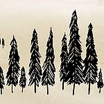 Black tree illustrated - View 1