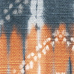 Abstract motif in blue-orange