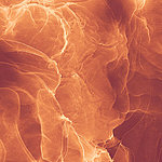 Rust coloured abstract motif - View 2