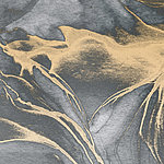 Grey marble motif with golden accents