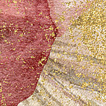 Gold red glitter