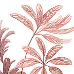 Pflanzen in Rottönen gemalt