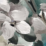 Flowers Flowers Painting White Green Black - View 1