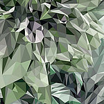 Motif d'une plante dans un style graphique - View 1