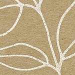 Surface beige avec feuilles dessinées en blanc
