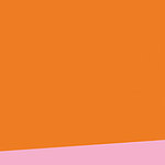 Orange und ein schmaler Streifen in Rosa abstrakt