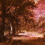 Clairière de conte de fées dans les tons brun-rose - View 1