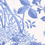 Ветви и листья в сине-белых тонах