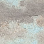 Cloudy beige painting on a light blue background in vintage style
