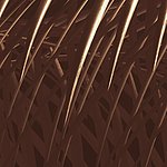 Feuilles de palmier brun-doré