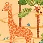 Painted giraffe